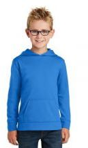Port & Company Youth Performance 5.9-ounce, 100% Polyester Pullover Hooded Sweatshirt